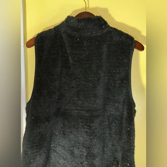 Actine Ladies Vest Black w/Silver Metallic Threads Size XL - Picture 8 of 8